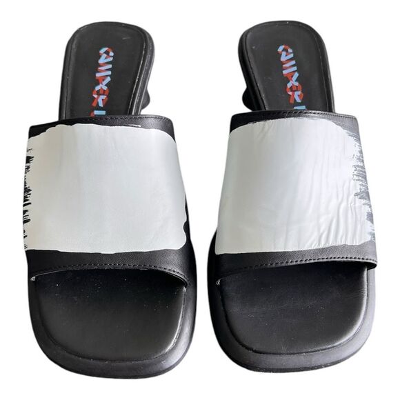 CAMPERLAB Black Dina Leather Sandals Size 37 - Picture 2 of 7